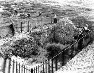 St. Piran's Oratory. Photo taken between 1892 and 1909