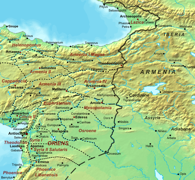 Византийско-персидская граница после Лазской войны. 541—562 годы