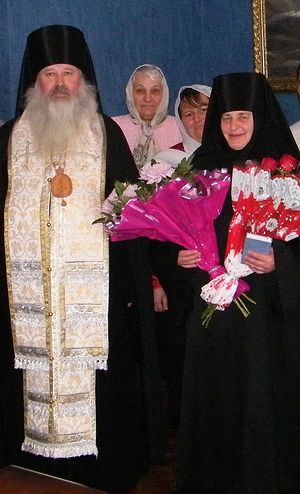 Монахиня Людмила в день монашеского пострига