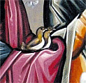 Joseph and Mary were not wealthy, so they took two turtle doves with them to offer as a sacrifice at the Temple.