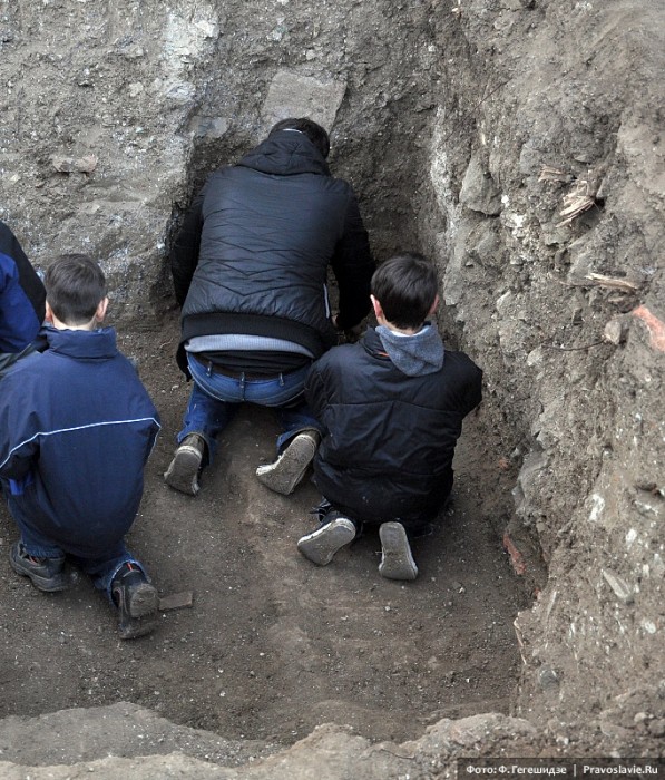 Обретение мощей бетанийских святых Иоанна и Георгия.  Фото: Фридон Гегешидзе / Православие.Ru