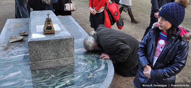 Обретение мощей бетанийских святых Иоанна и Георгия.  Фото: Фридон Гегешидзе / Православие.Ru