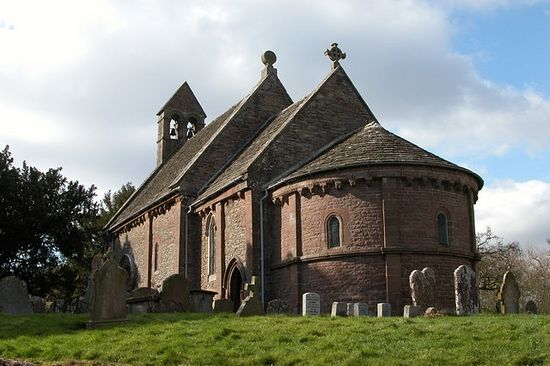 St. Mary's and St. David's Church in Kilpeck, Herefordshire