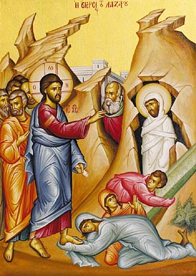 Icon of the Raising of Lazarus