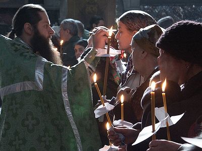  Holy Wednesday. The service of Holy Unction