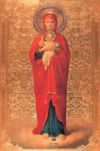 Пресвятая Богородица Валаамская. Икона XIX в.