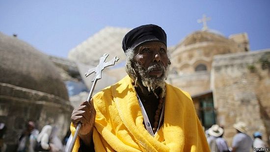 Прихожанин Эфиопской православной церкви в Иерусалиме