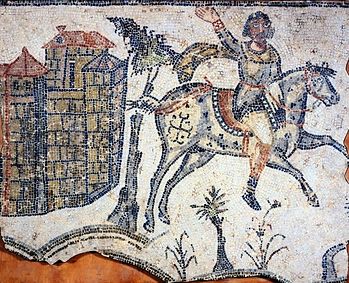 Знатный вандал на мозаике конца V века.