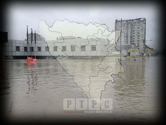 Поплаве, карта БиХ, фото: РТРС