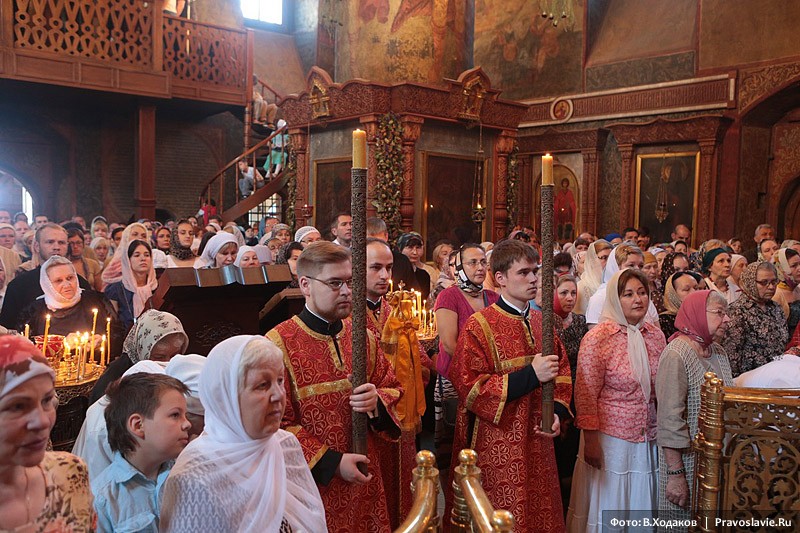 Болгарский Патриарх Неофит в Сретенском монастыре.  Фото: Владимир Ходаков / Православие.Ru