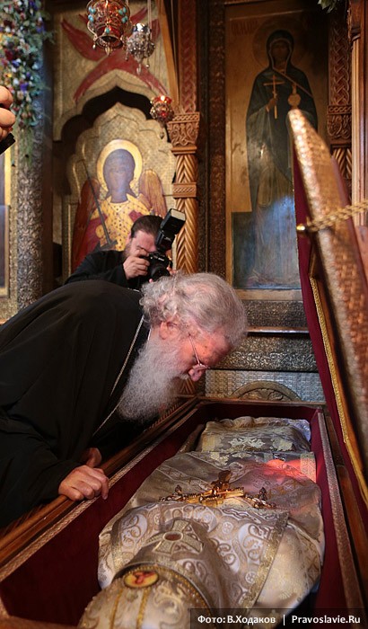 Болгарский Патриарх Неофит в Сретенском монастыре.  Фото: Владимир Ходаков / Православие.Ru