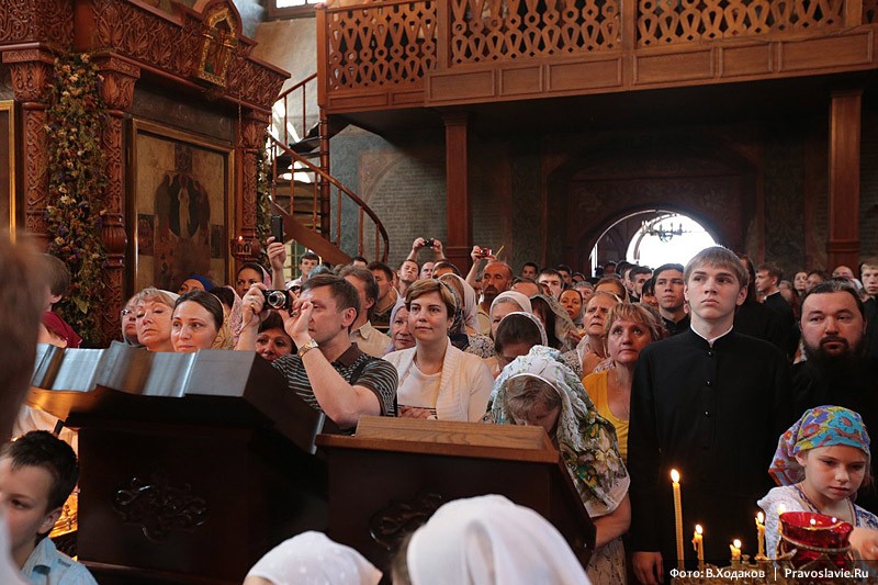 Болгарский Патриарх Неофит в Сретенском монастыре. Фото: Владимир Ходаков / Православие.Ru