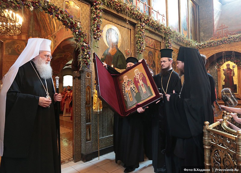 Болгарский Патриарх Неофит в Сретенском монастыре.  Фото: Владимир Ходаков / Православие.Ru