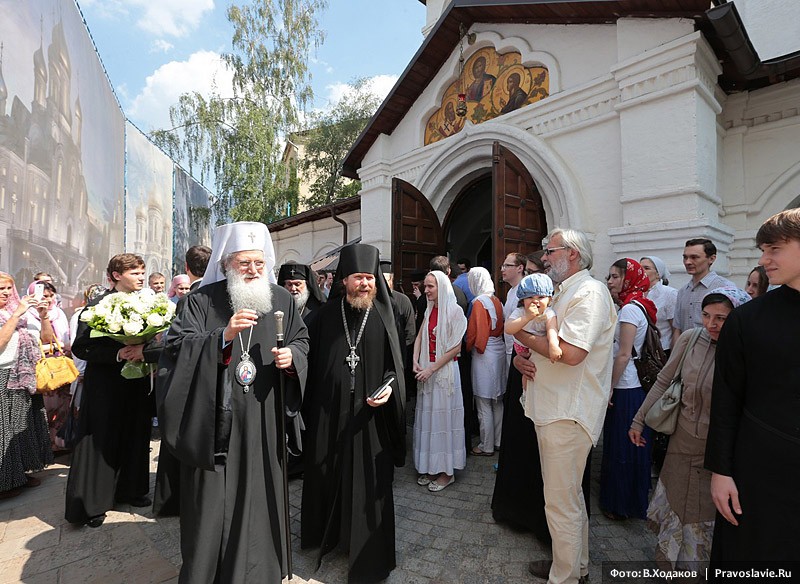 Болгарский Патриарх Неофит в Сретенском монастыре. Фото: Владимир Ходаков / Православие.Ru