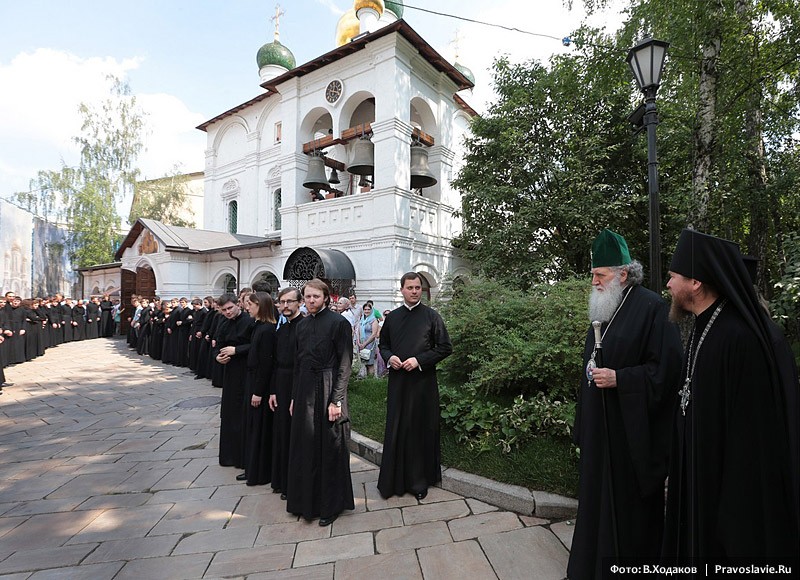 Болгарский Патриарх Неофит в Сретенском монастыре. Фото: Владимир Ходаков / Православие.Ru