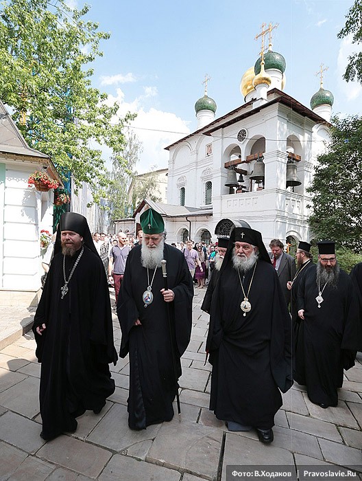 Болгарский Патриарх Неофит в Сретенском монастыре. Фото: Владимир Ходаков / Православие.Ru