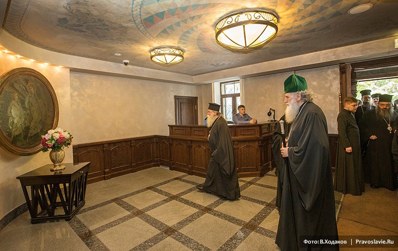 Болгарский Патриарх Неофит в Сретенском монастыре.  Фото: Владимир Ходаков / Православие.Ru