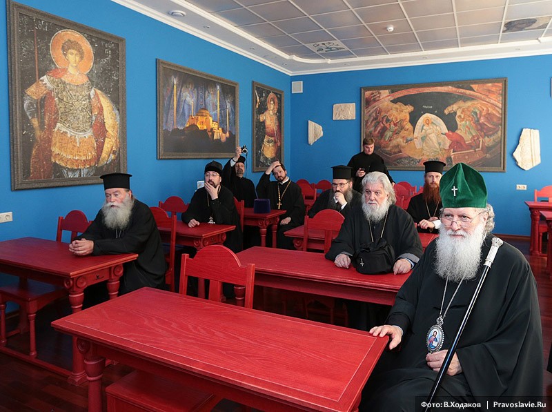 Болгарский Патриарх Неофит в Сретенском монастыре.  Фото: Владимир Ходаков / Православие.Ru