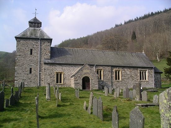 Church of St. Melangell in Pennant Melangell, Powys, Wales