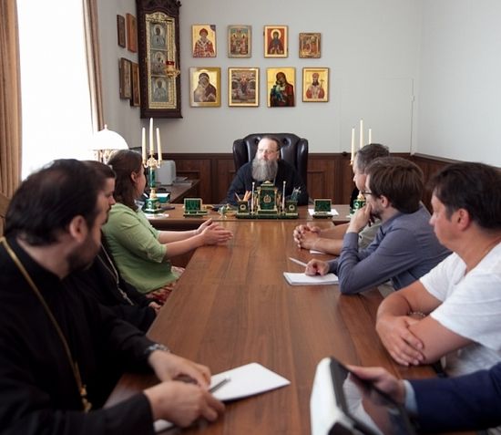 Встреча представителей Синодального отдела по благотворительности с митрополитом Ростовским и Новочеркасским Меркурием 