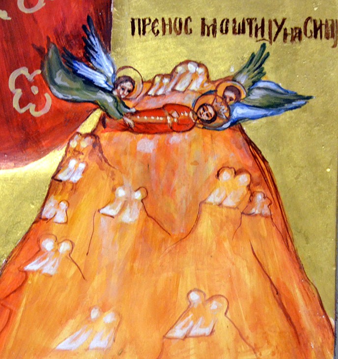 Перенос мощей св. вмц. Екатерины. Монастырь Павлица