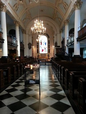 Inside St. Botolph's Church without Bishopsgate, London. Photo by Ilona Sevcova