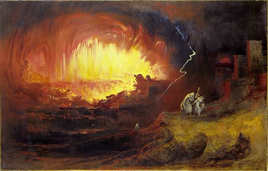 Джон Мартин. Уничтожение Содома и Гоморры. 1852 год