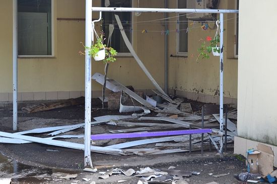 St. Olga’s Convent in Lugansk damaged from shelling, sisters evacuated