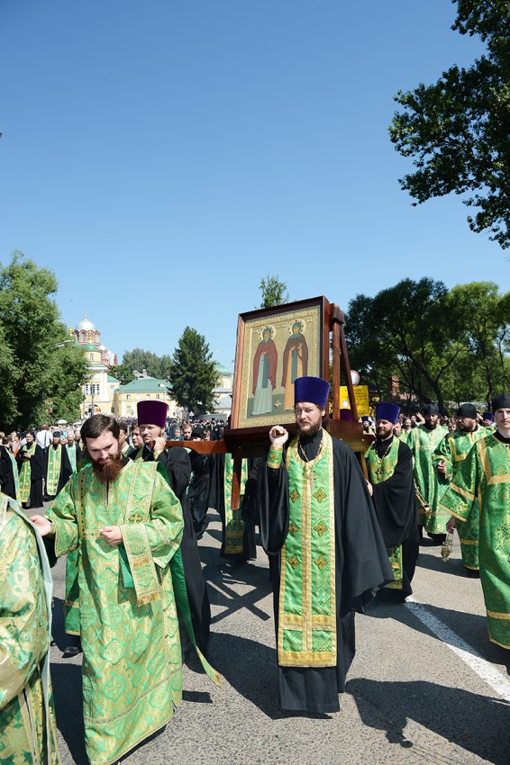 Крестный ход в честь 700-летия преп. Сергия.  Фото: Патриархия.Ru