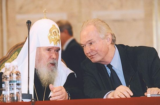 Патриарх Алекcий II и Валерий Ганичев