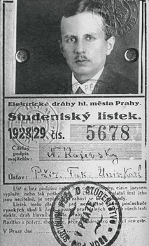 Студенческий билет Н.А. Раевского. Прага, Карлов университет. 1928-1929 учебный год