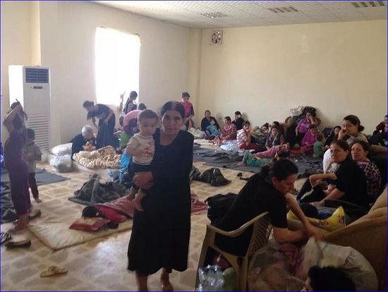 Assyrian refugees in Ankawa, Iraq.