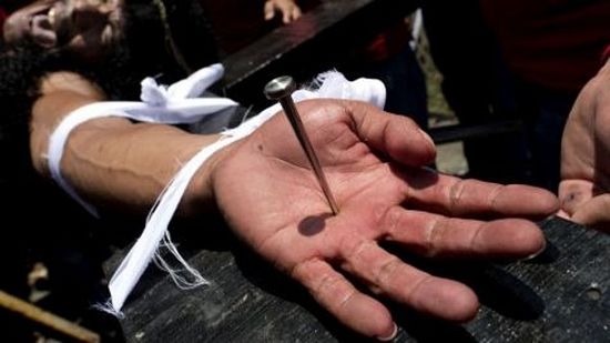 Један од разапетих људи у Ираку. Фото: AFP