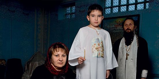 Ирина Худалова и ее сын Батырбек, во Христе — Борис. Погибший сын Бексултан очень хотел, но не успел креститься