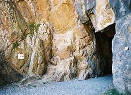 St. Ninian's cave on Whithorn.