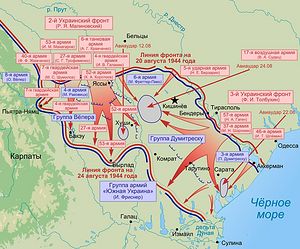 Схема Ясско-Кишинёвской операции