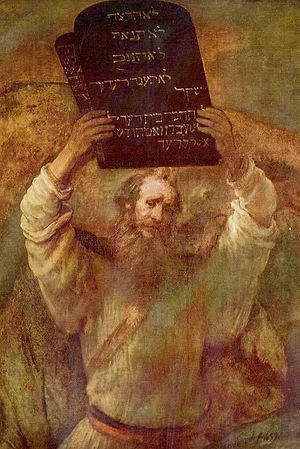 Рембрандт Харменс ван Рейн. Моисей со скрижалями Завета. 1659