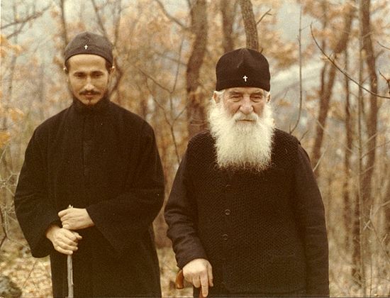 Преподобный Иустин (Попович) и будущий епископ Афанасий (Евтич)