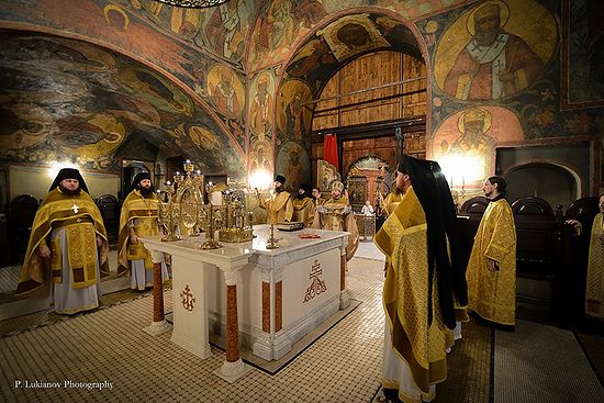 Сретенский монастырь, в алтаре храма Сретения Владимирской иконы Божией Матери