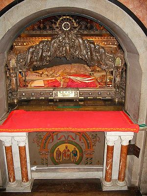 Milan. Shrine with the relics of St. Ambrose of Mediolanus (Milan).