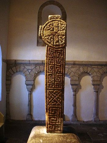 A part of the cross of the former St. Seiriol's Church (10th century)