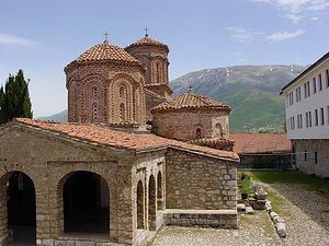 Монастырь Св. Наума в Охриде, где Колесников расписывал медальоны