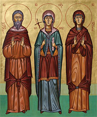 Sts. Zabulon and Sosana with St. Nino.
