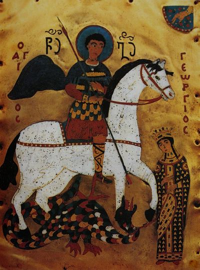 Святой Георгий Победоносец, грузинская икона