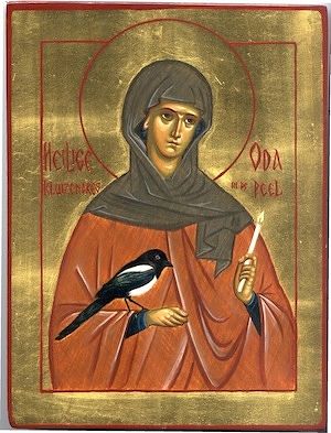 St. Oda of the Peel. Icon by the Convent of the Nativity of the Mother of God, Asten, the Netherlands.