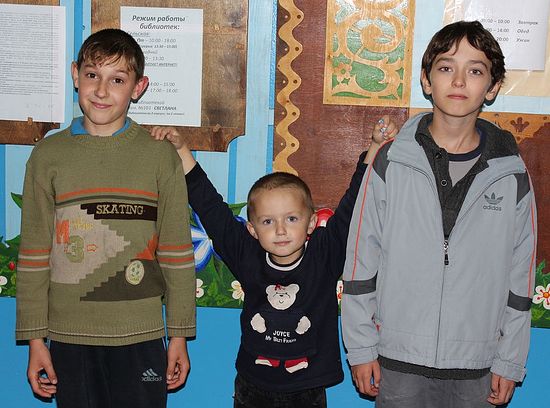 Ребята-беженцы с Украины