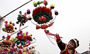The Spring Festival or Chinese New Year. Christmas is not a traditional festival in officially atheist China but is growing in popularity. Photograph: Li Wenbao/Xinhua Press/Corbis