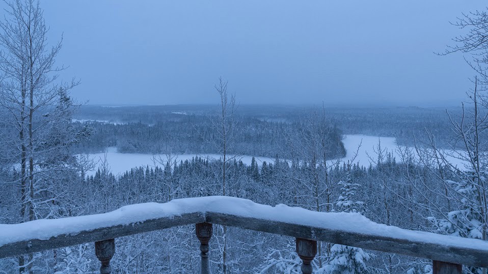 Solovki in Winter.  View from Sekira Hill