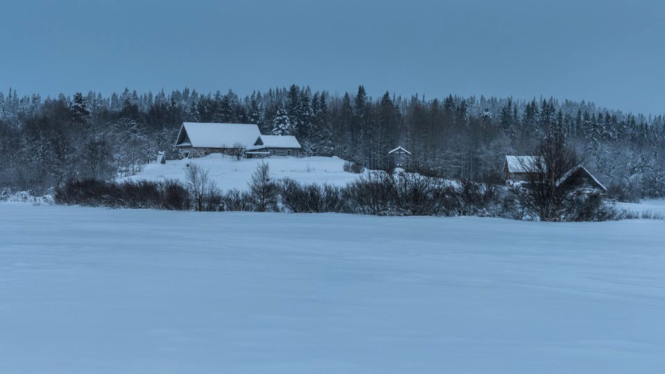 Solovki in Winter. St. Isaac Hermitage