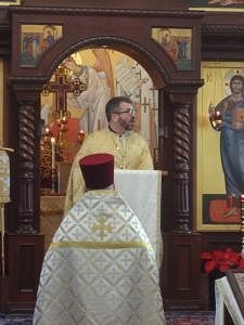 Fr. Sergius preaching at St. Seraphim Orthodox Cathedral